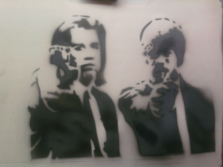 Pulp Fiction Stencil by Xactomundo on deviantART