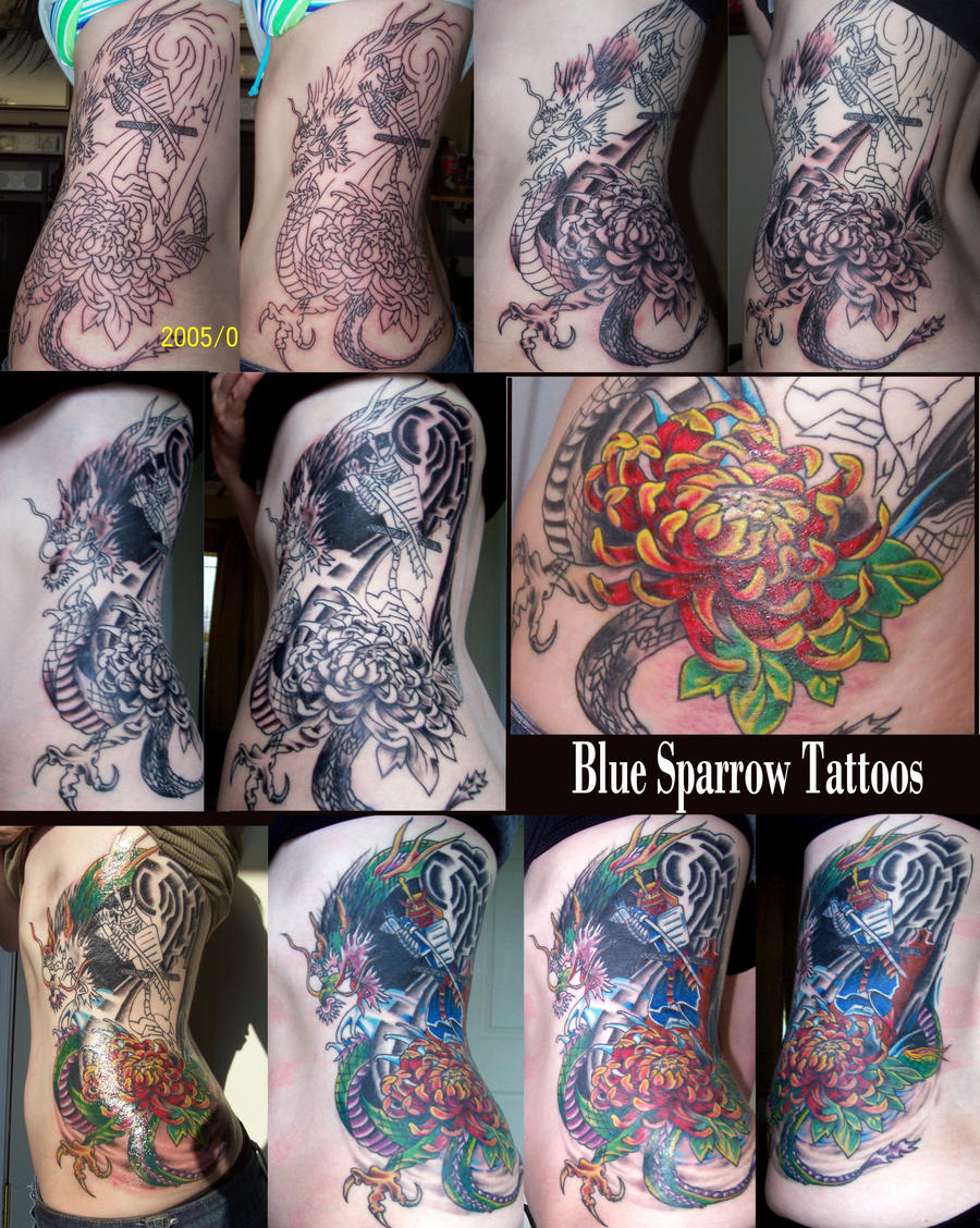 Blue Sparrow Tattoo