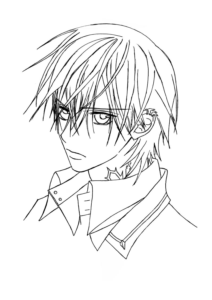 manga characters coloring pages vampire knight - photo #20