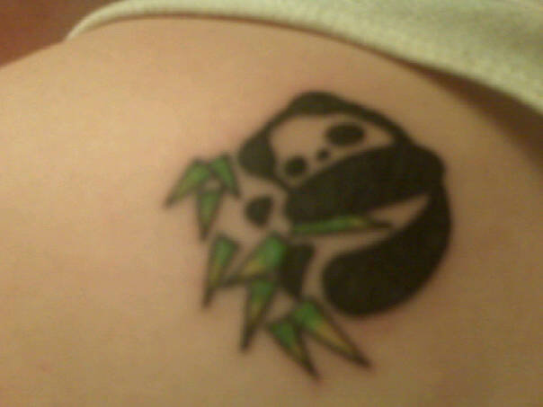 Panda Tattoo - shoulder tattoo
