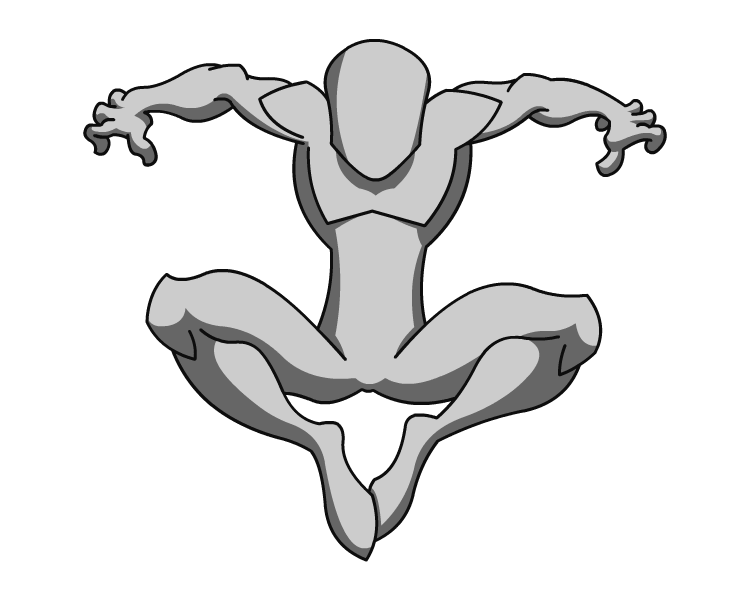 Spiderman Body Template 02 by RiderB0y on DeviantArt