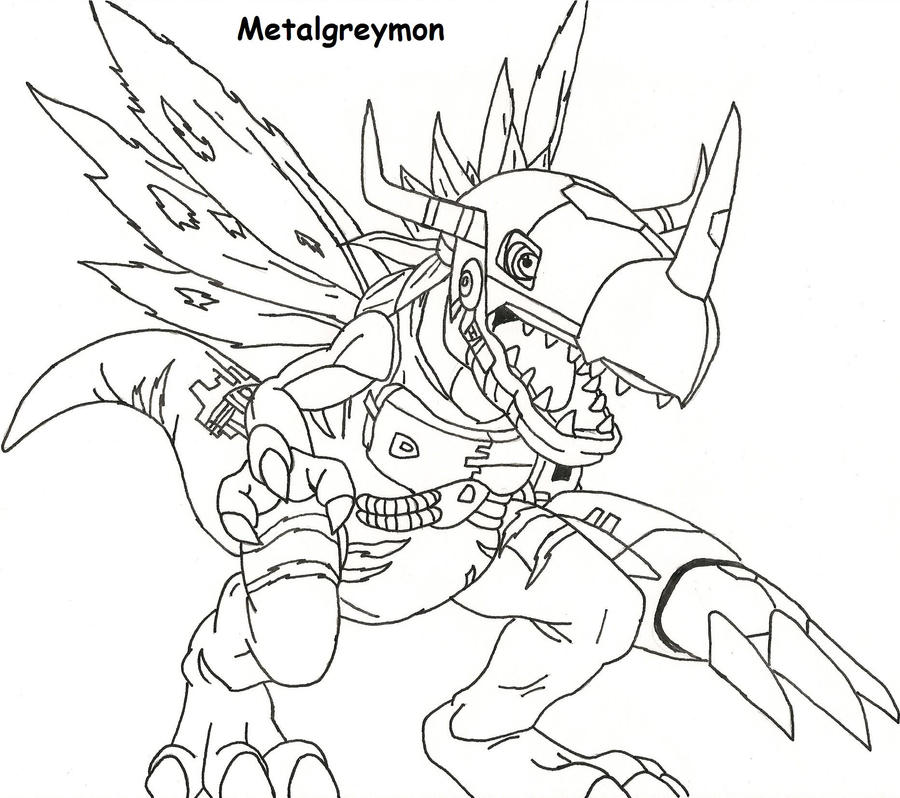 wars metal greymon coloring pages - photo #1