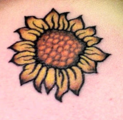Or get a tiny sunflower tattoo