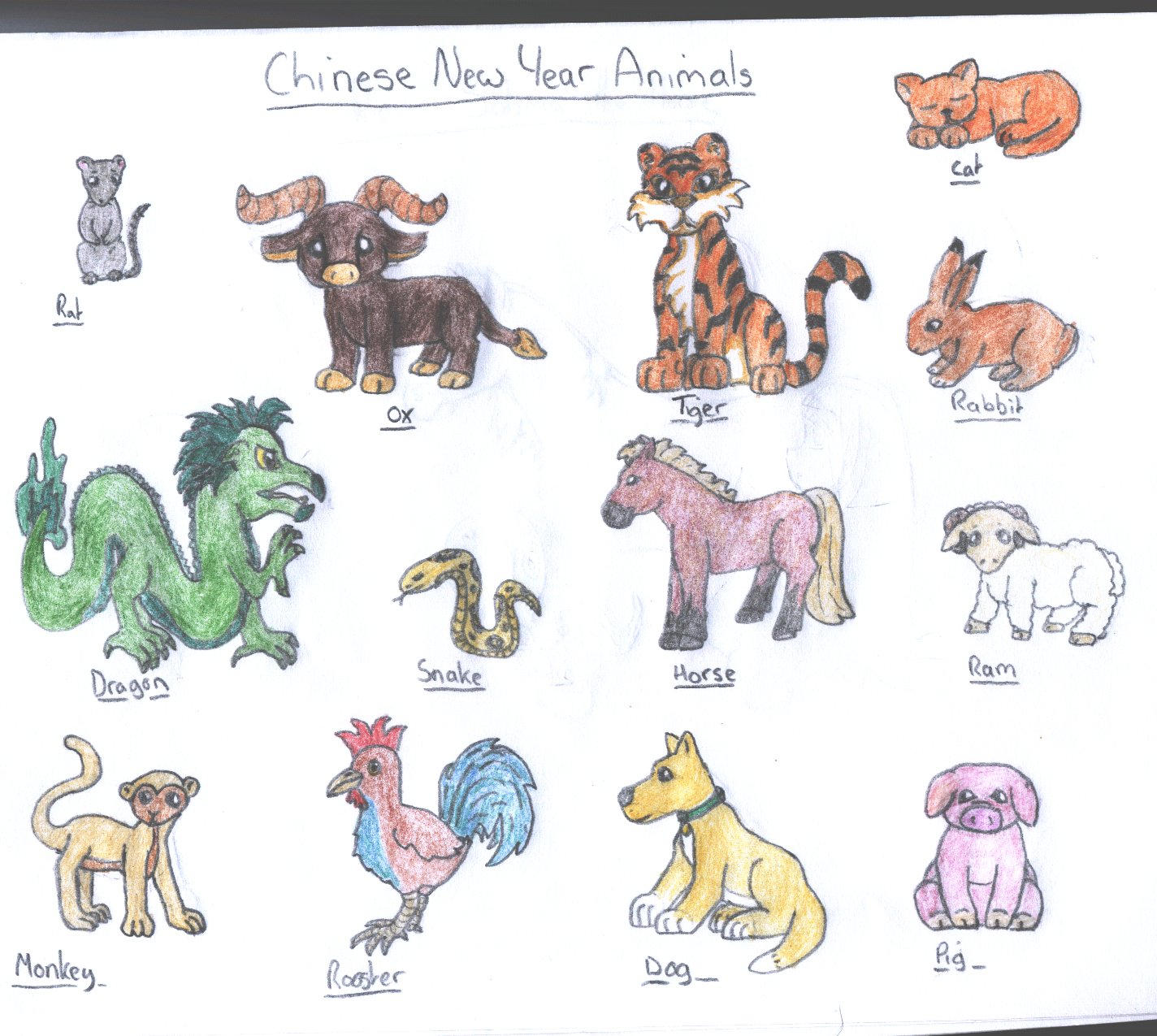 clipart chinese new year animals - photo #35