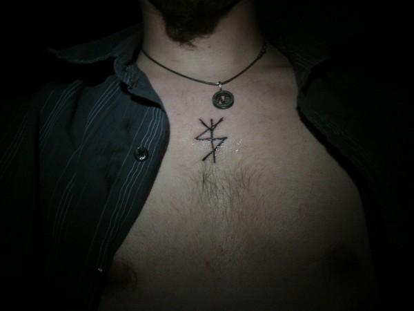runic tattoos. Bind Rune Tattoo by