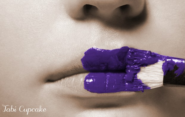 Purple Lips by TabiCupcake