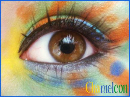 animal print makeup. Animal Print Makeup: Chameleon