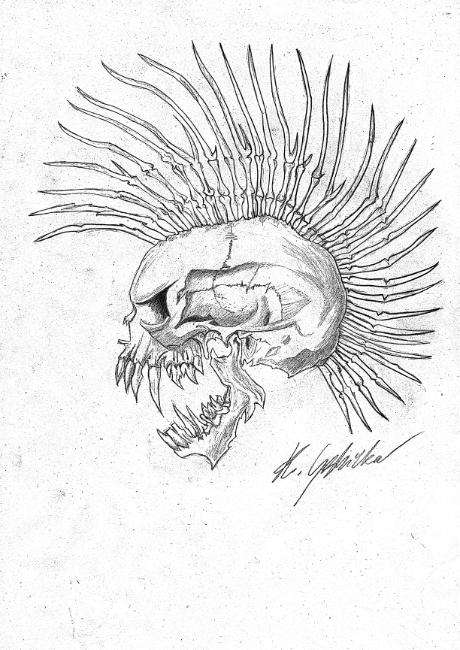 punk skull by DevilsRaven on deviantART