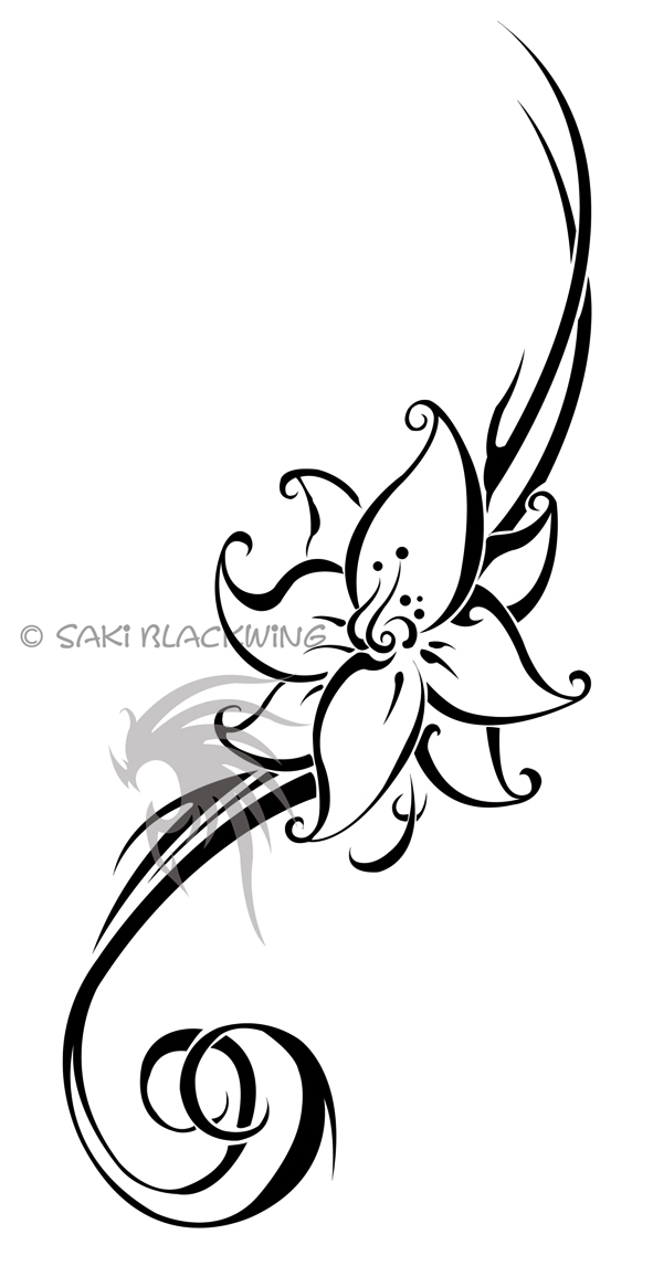 flower tattoo Lily Flash