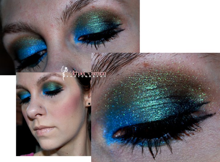 peacock inspired makeup. Peacock Inspired Makeup by ~sexxylilladybug on deviantART