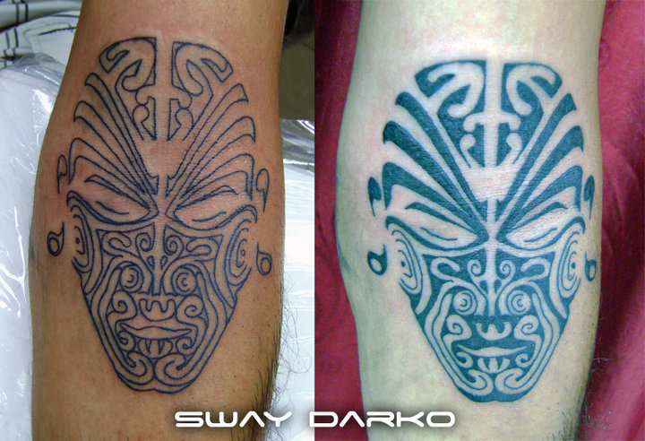 maori face tattoo. Maori Face Tattoo by