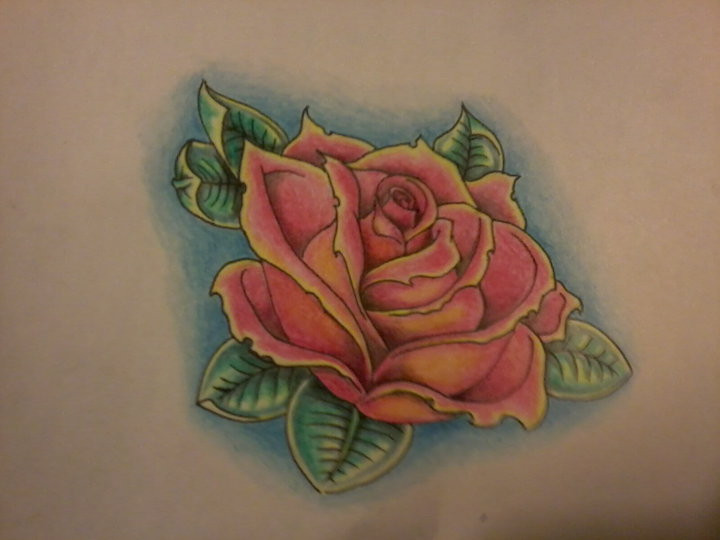 Pink Rose | Flower Tattoo