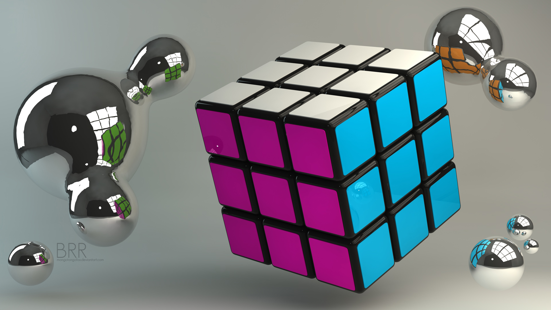 Rubik's Cube Light wallpaper > 3d Papel de parede > 3d Fondos 