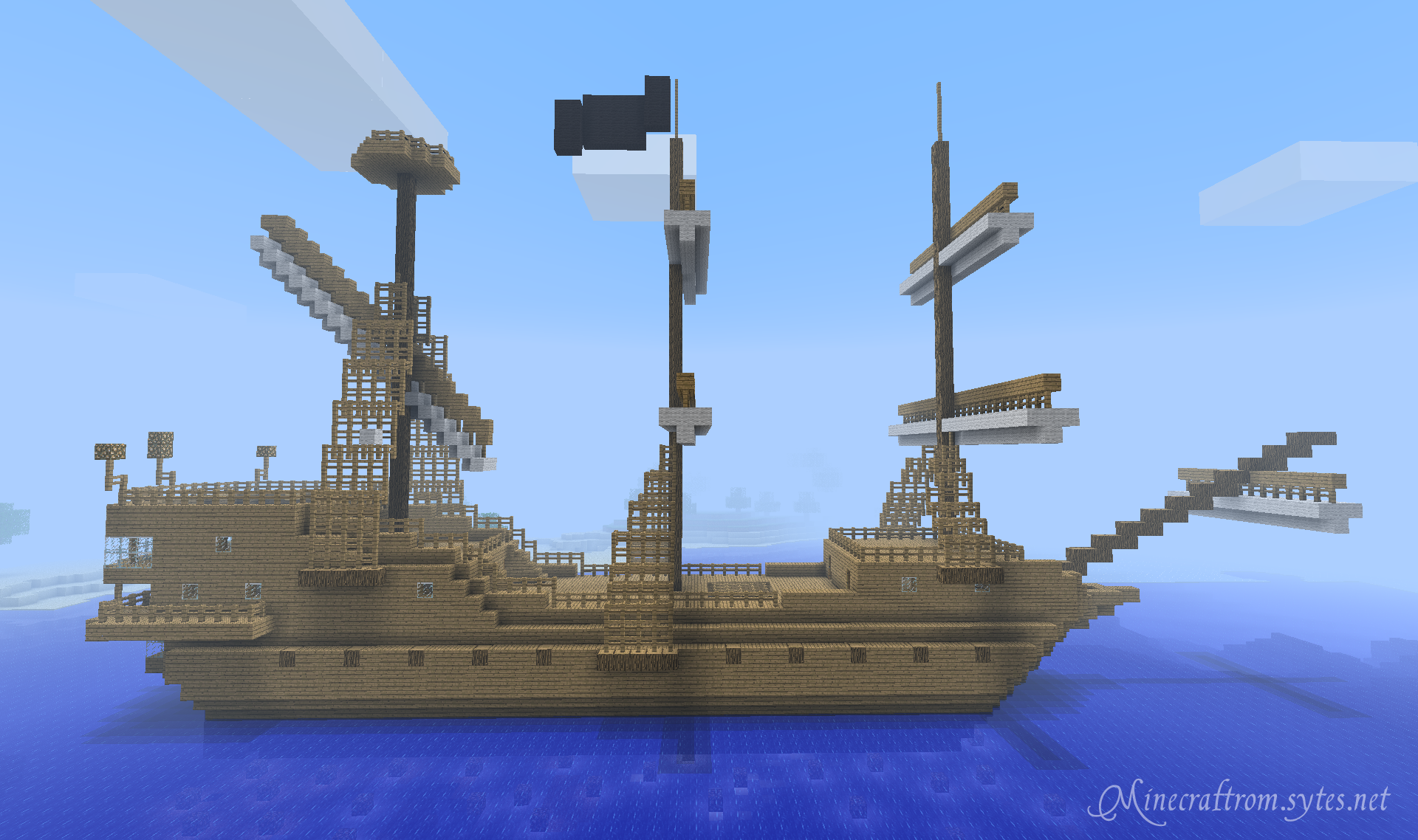 Galleon Minecraft Ship Design