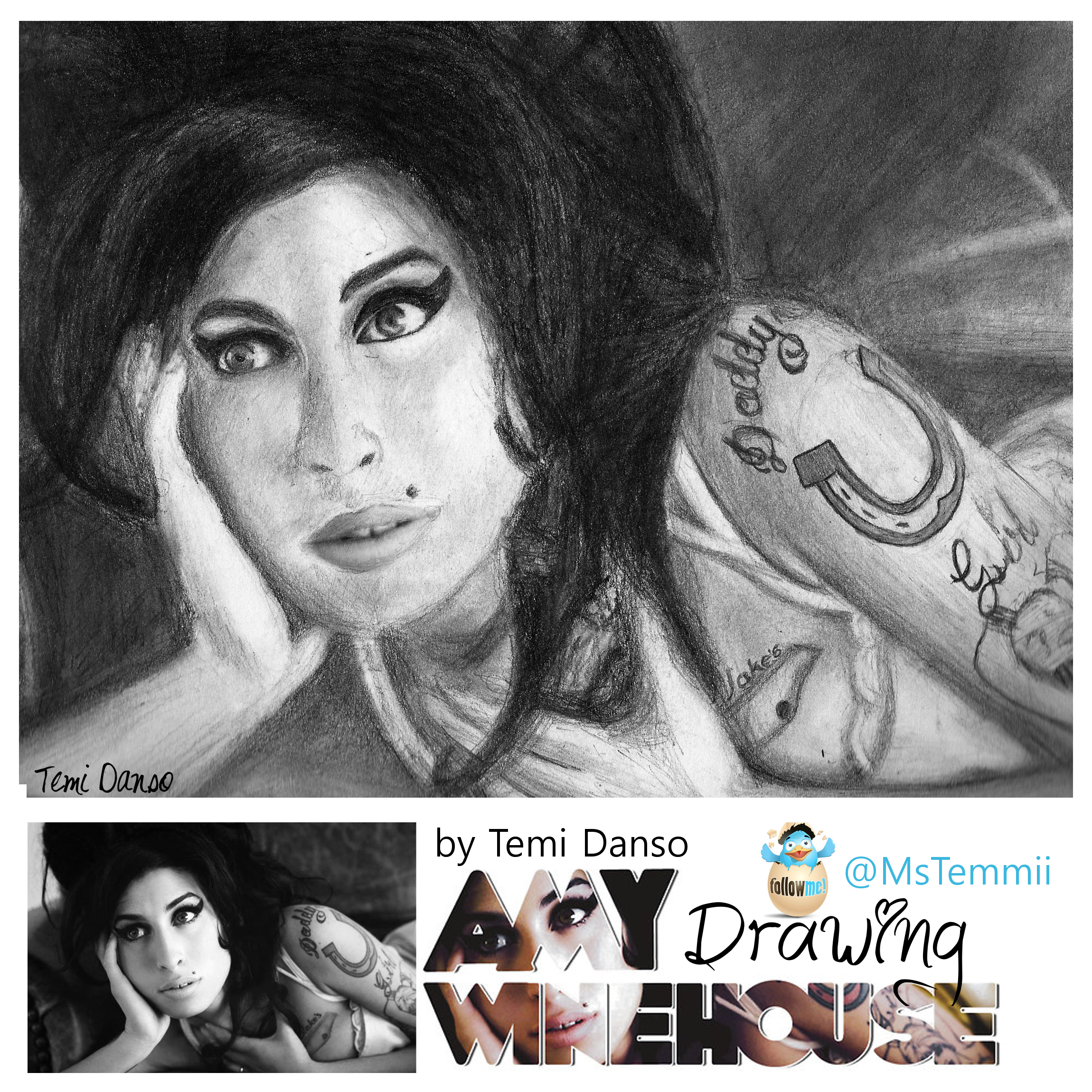 Amy Winehouse Tribute Drawing