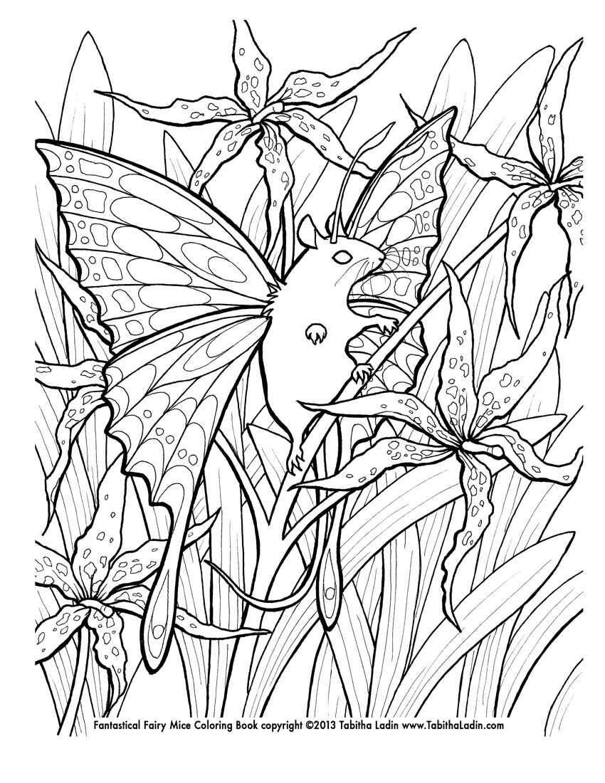 fairies gothic coloring pages - photo #13