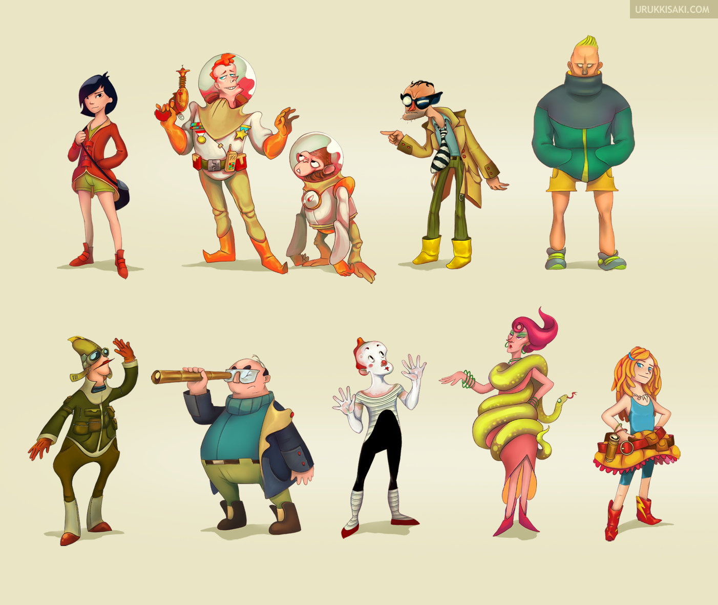 character design vol I by UrukkiSaki on DeviantArt