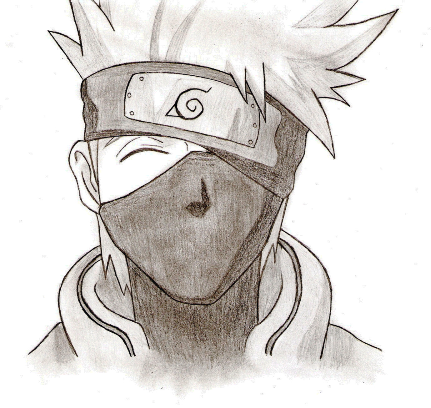 Kakashi Naruto Sketch Drawing Anime Character Drawing Kakashi Drawing