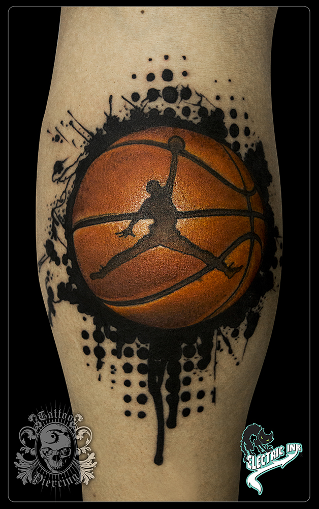 basketball tattoo by quintocavaleiro