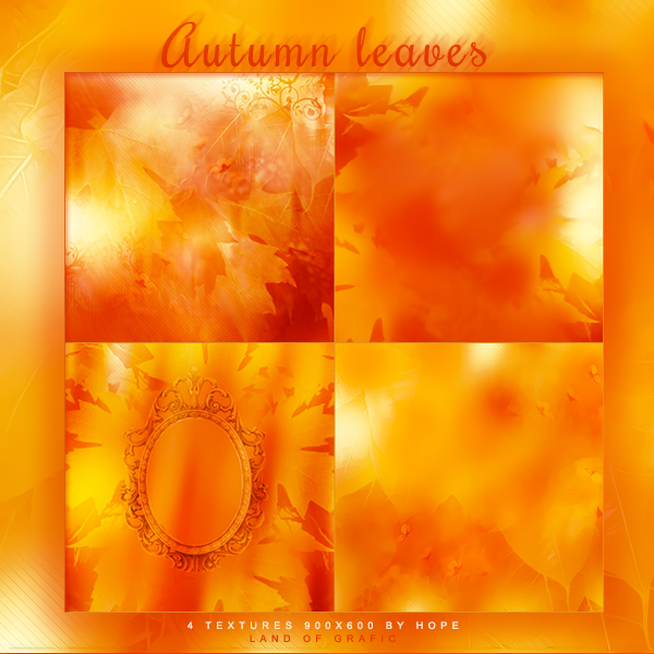 Texture pack - Autumn Leaves by Hope636