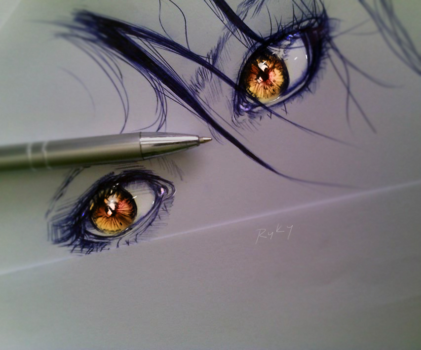 Golden Eyes by ryky