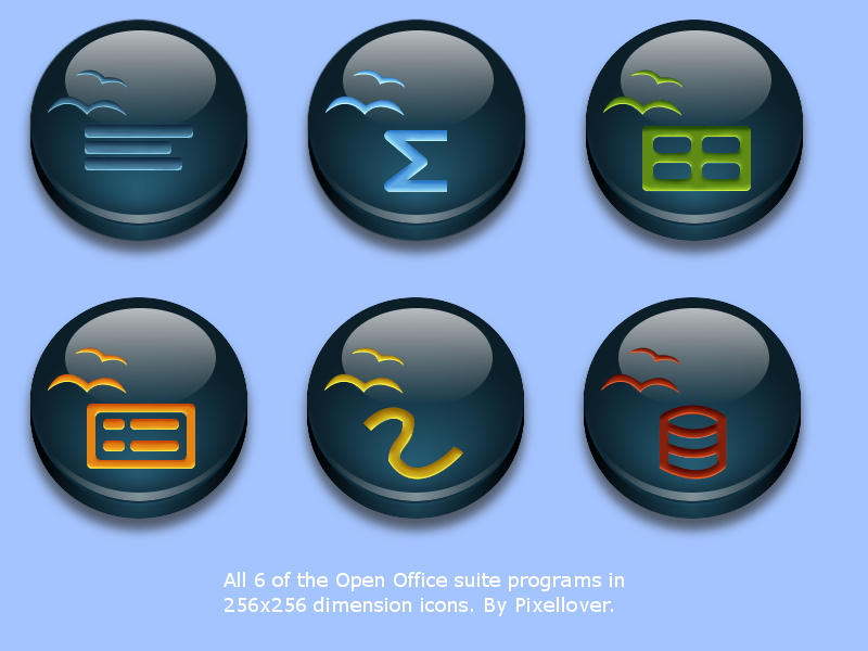open office icon. Open Office Icons by