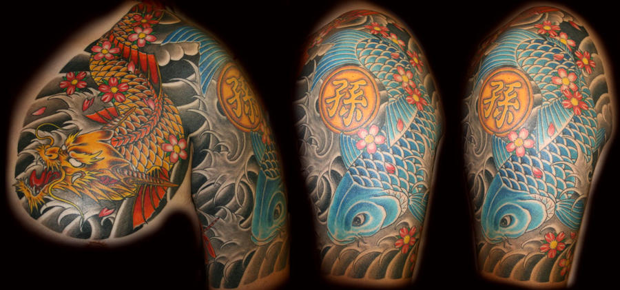 Koi Fish Dragon Tattoo