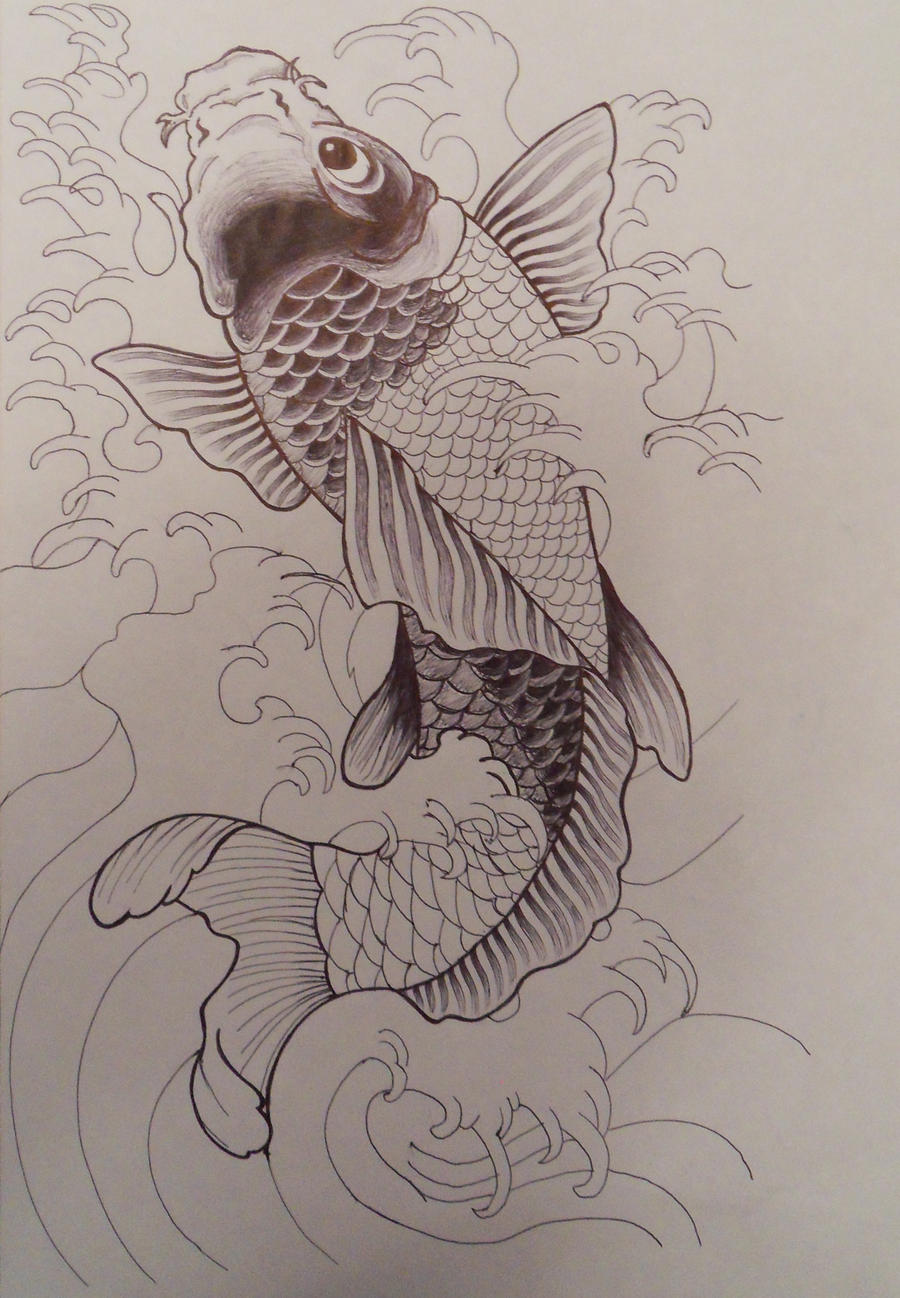 Unfinished Koi Fish by