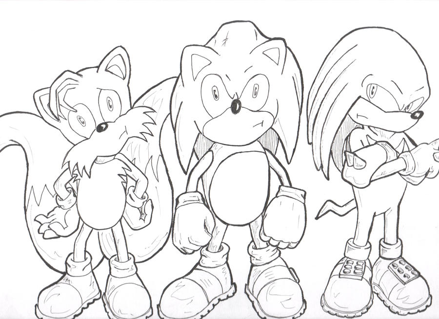 tails and shadow coloring pages - photo #29