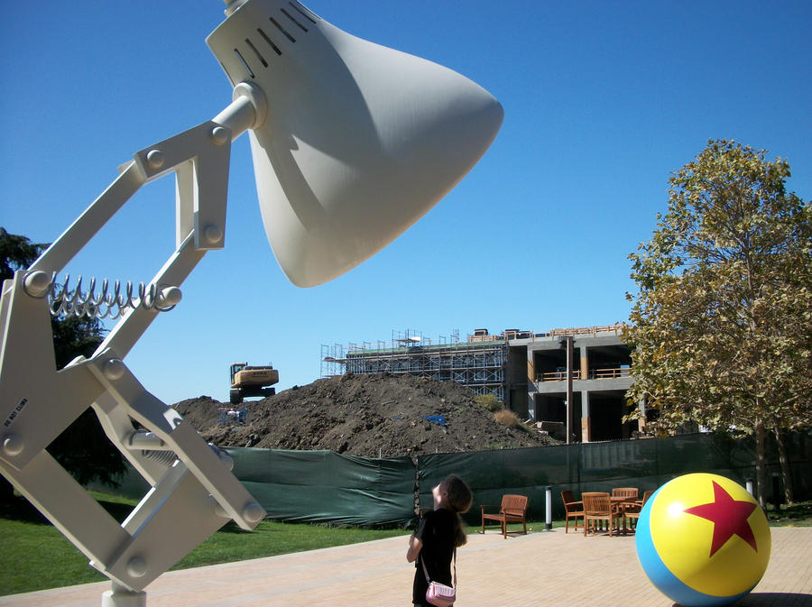 pixar lamp and ball. Pixar#39;s Luxo Jr. lamp and all