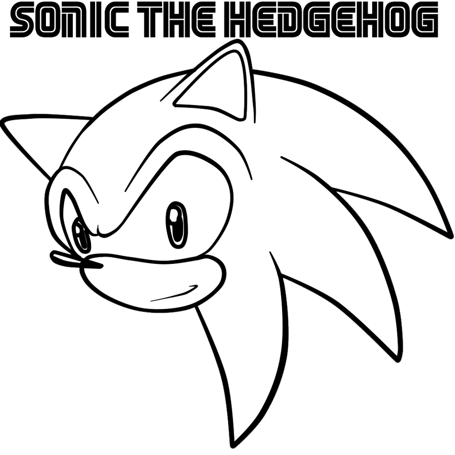 Head Of Sonics Coloring Coloring Pages