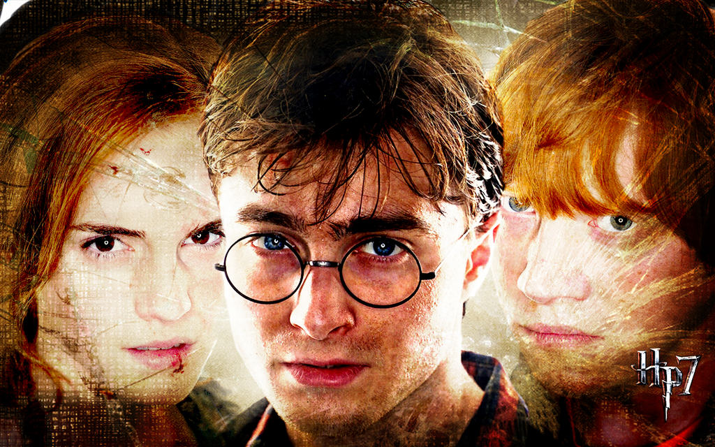 harry potter logo png. Harry Potter Trio DH by