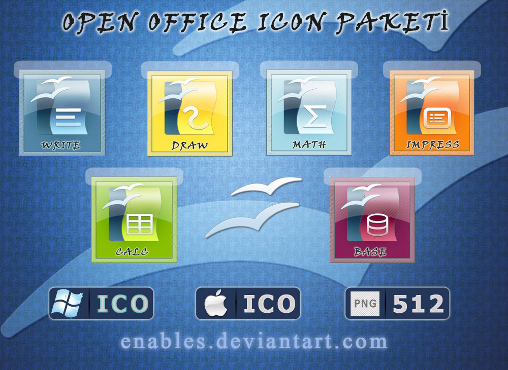 open office icon. OpenOffice Icon Paketi_Pack by