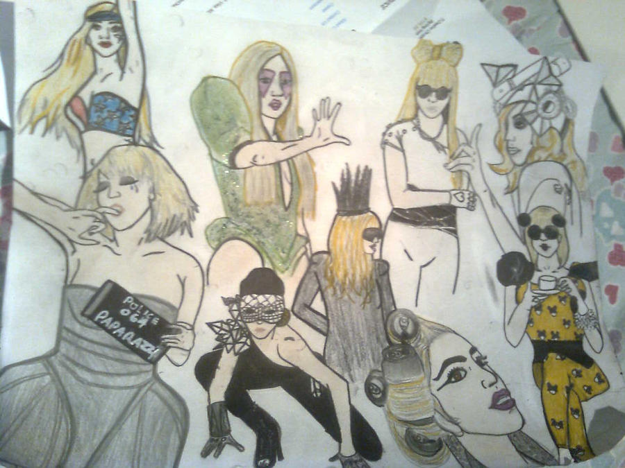 Lady GaGa collage by addieduck on deviantART