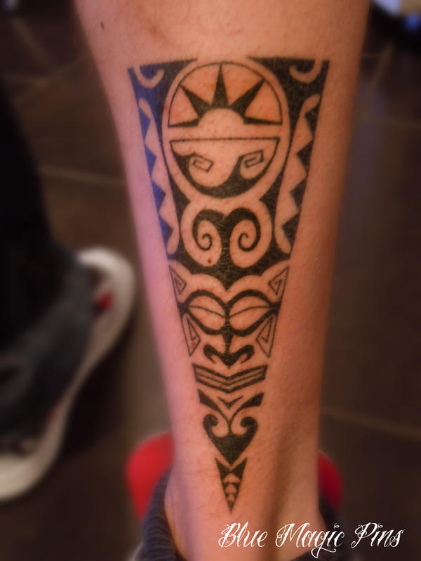 Maori triangle by ravenwarlock on deviantART maori leg tattoos