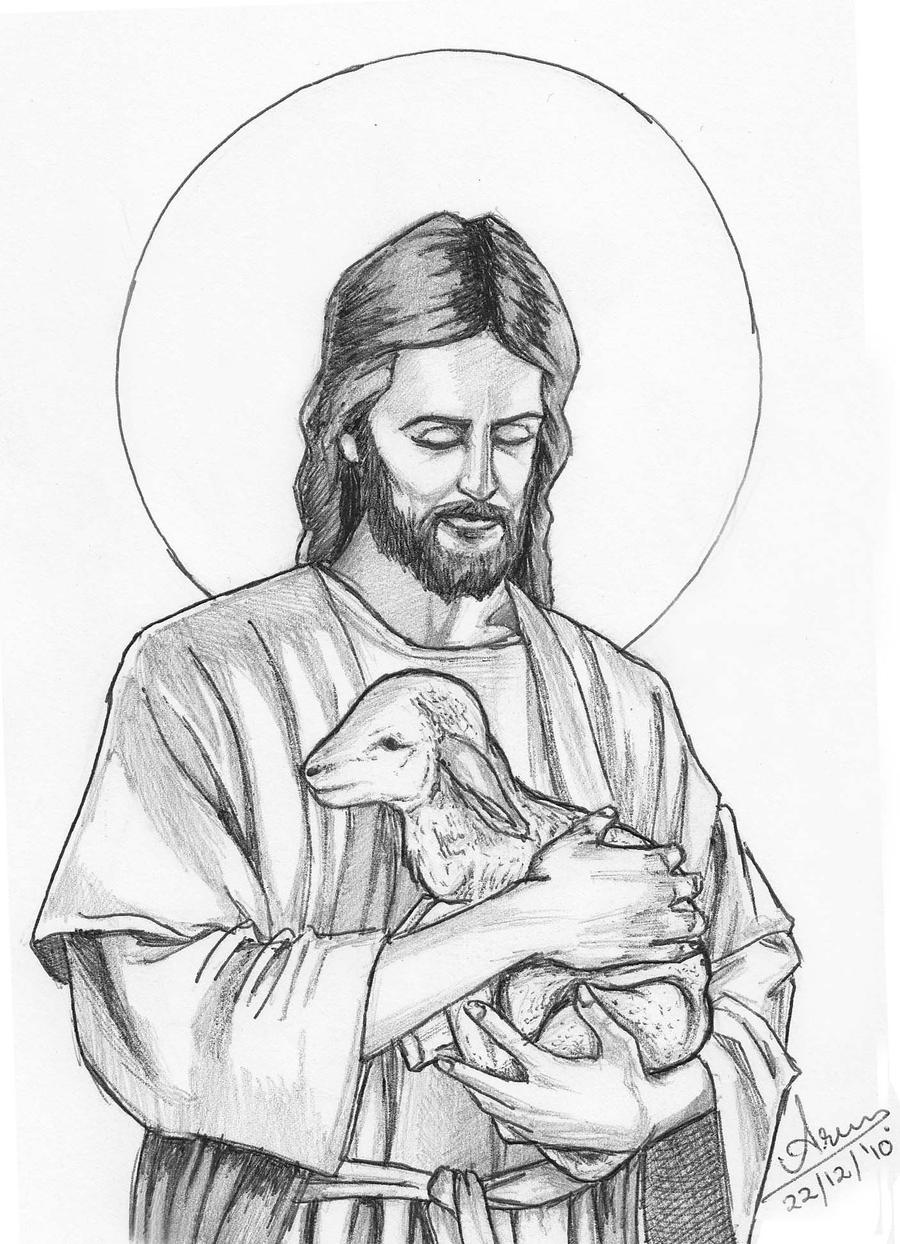 free clip art jesus with lamb - photo #35