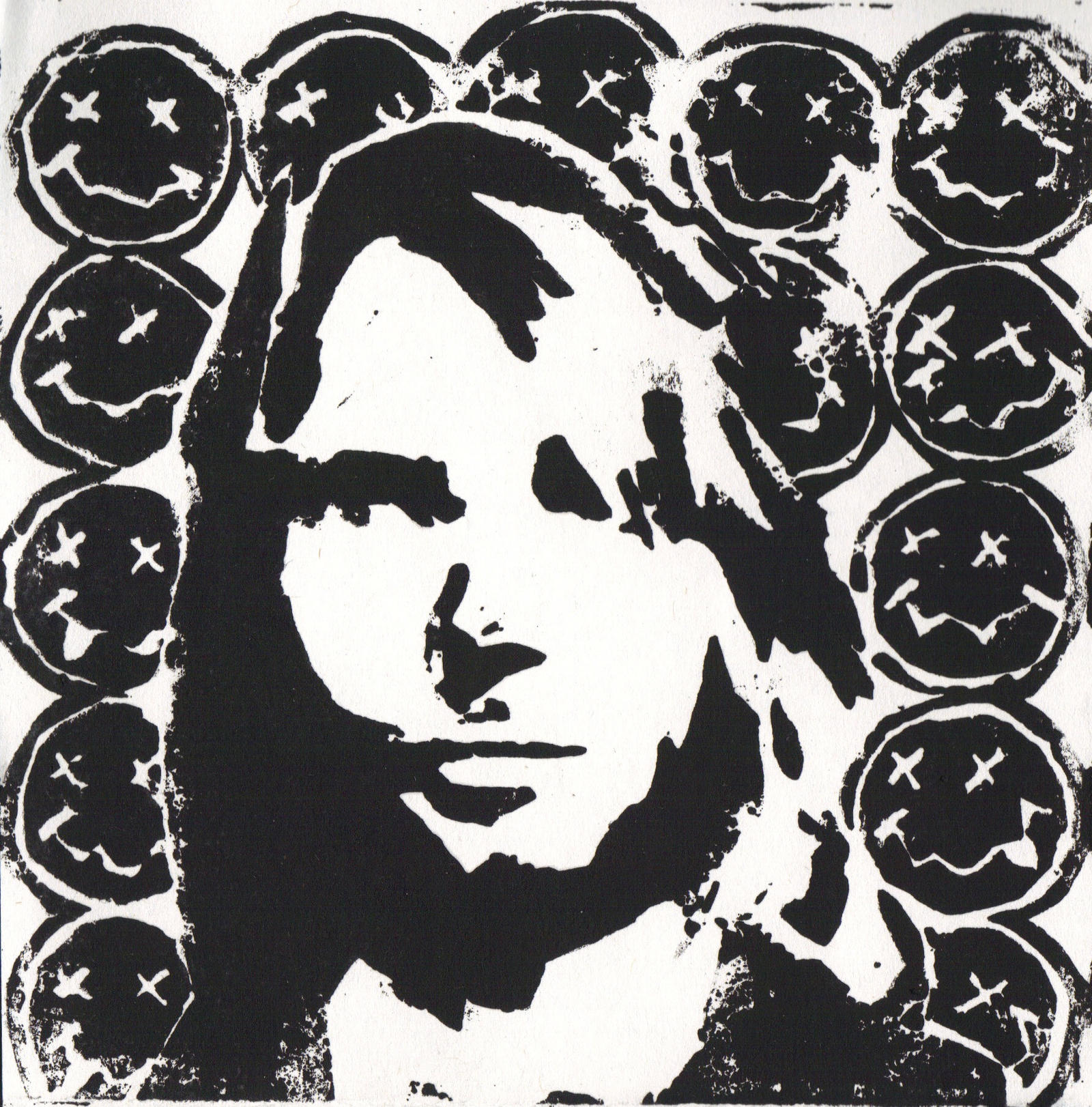Kurt Cobain print by