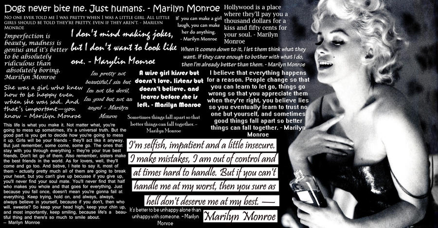 Marilyn Monroe Quotes by WeAreBroken28 on deviantART