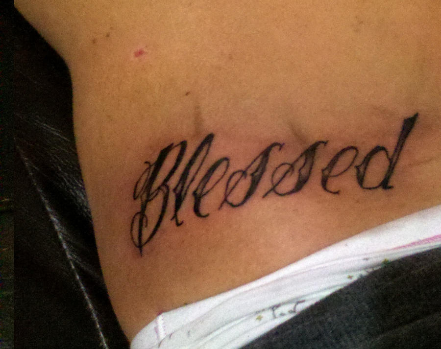 blessed tattoo by