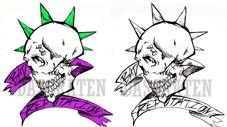 Skull Punk Tattoo by