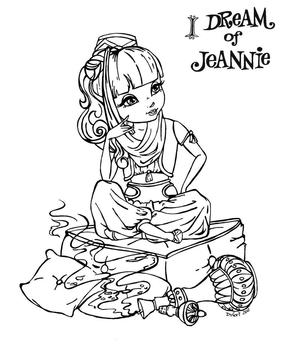 i dream of jeannie coloring pages - photo #1