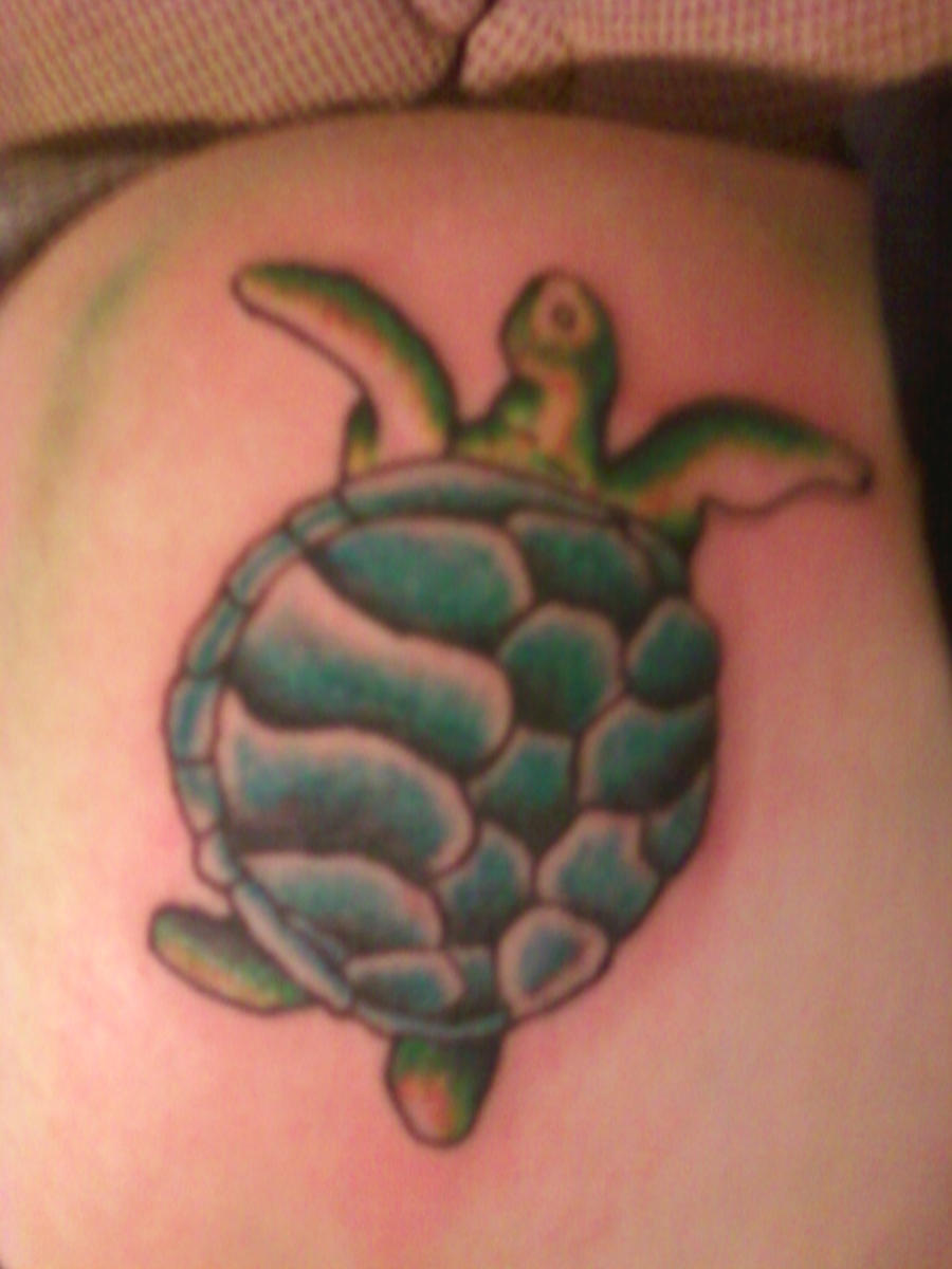Simple Turtle Tattoos Turtle tattoo by notamjustpro