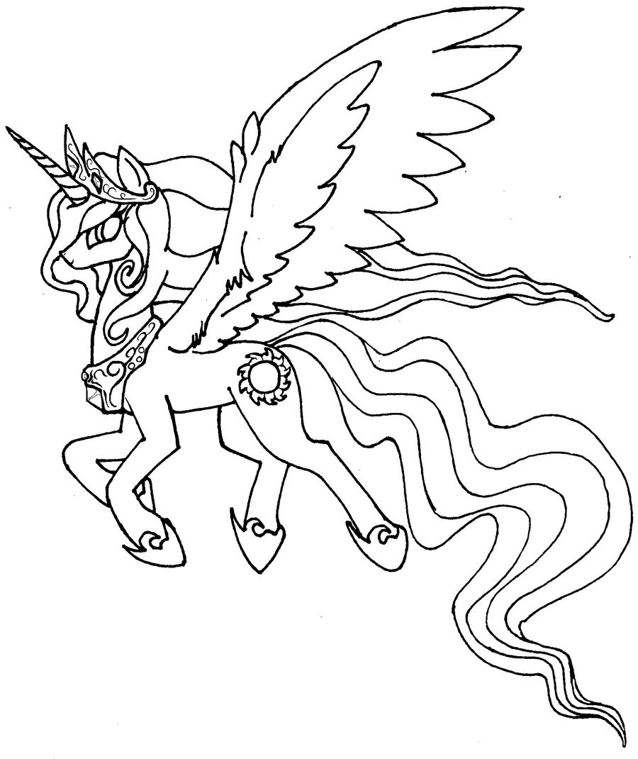 unicorn coloring pages celestia - photo #30