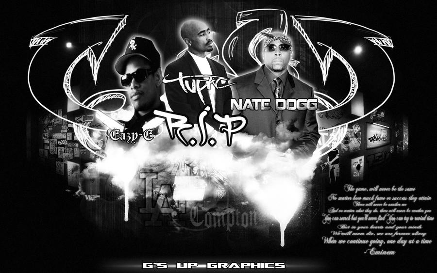 Eazy-E, 2Pac and Nate Dogg Wallpaper by gzupgraphics on ...