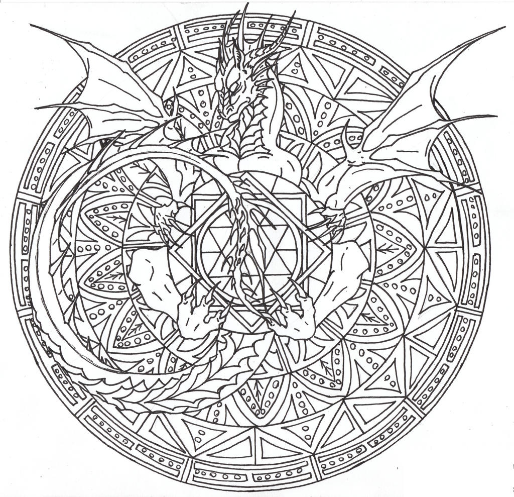 Dragon Mandala 2 by Airegon on DeviantArt