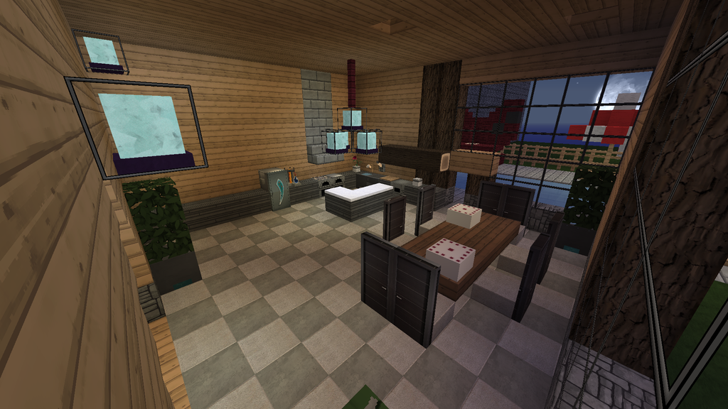 Kitchen Design Minecraft : Modern Kitchen Re-creation : Minecraft : How