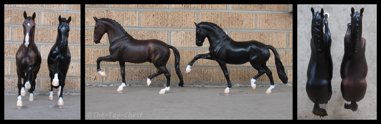 Breyer - Totilas And Salinero Comparison by The-Toy-Chest