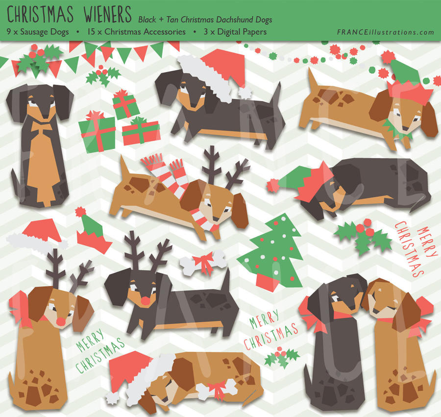 free christmas clip art with dogs - photo #28