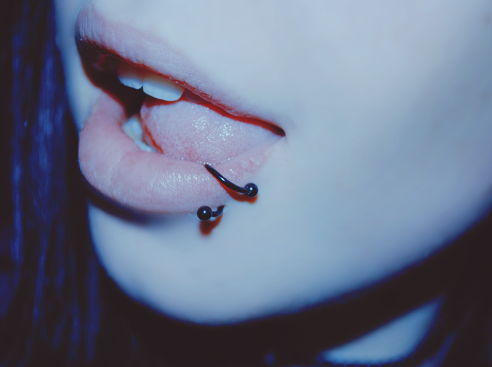my lip piercing by ~jercooo on deviantART