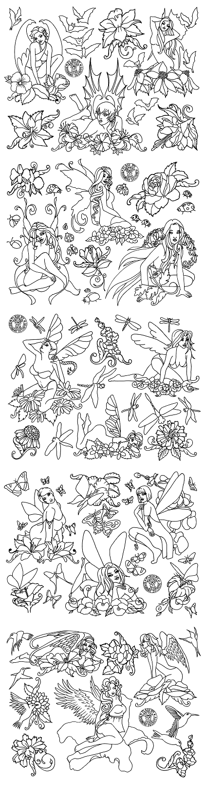 Flower Fairy Flash Progress | Flower Tattoo